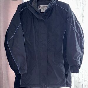 Columbia Gray Jacket with Blue Trim